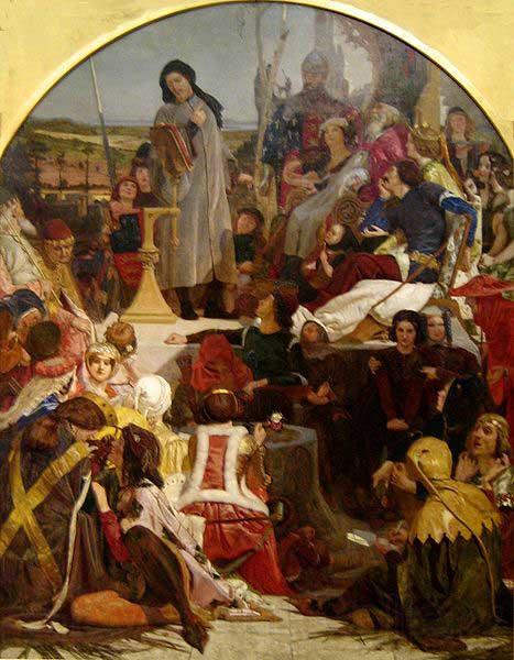Ford Madox Brown 'Chaucer at the Court of Edward III France oil painting art